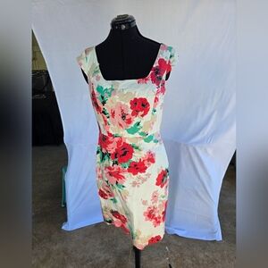 Ann Taylor Floral Print Dress Sz 6